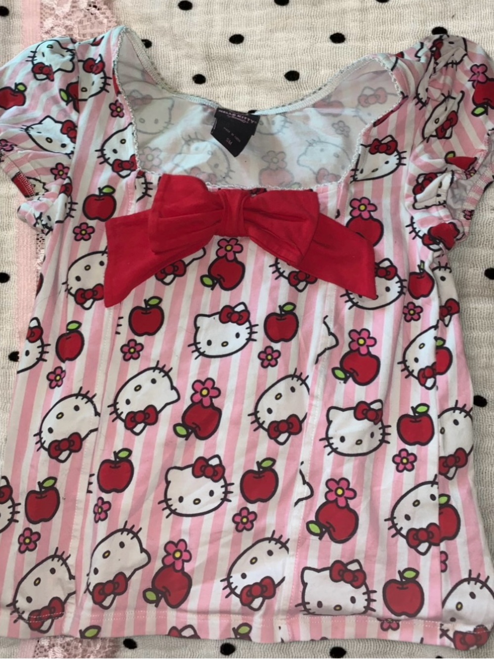 HotTopic Hello Kitty Shirt With Bow Detail